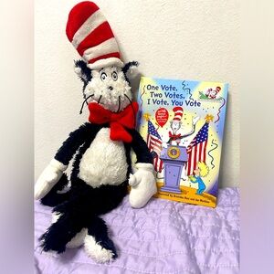 Dr. Suess plush and book